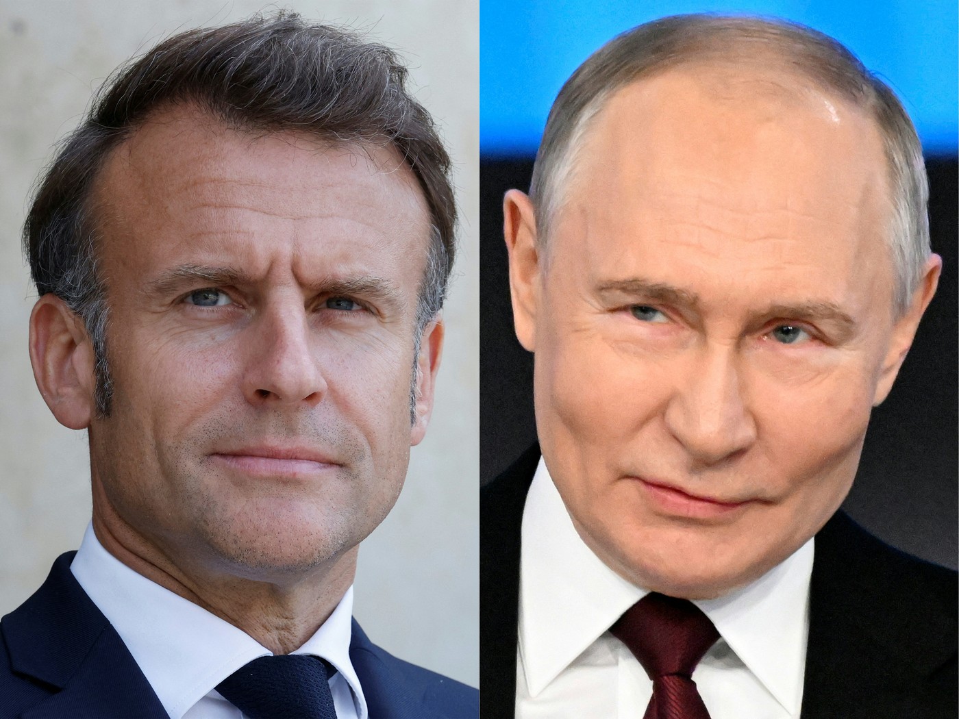 Emmanuel Macron, Vladimir Putin
