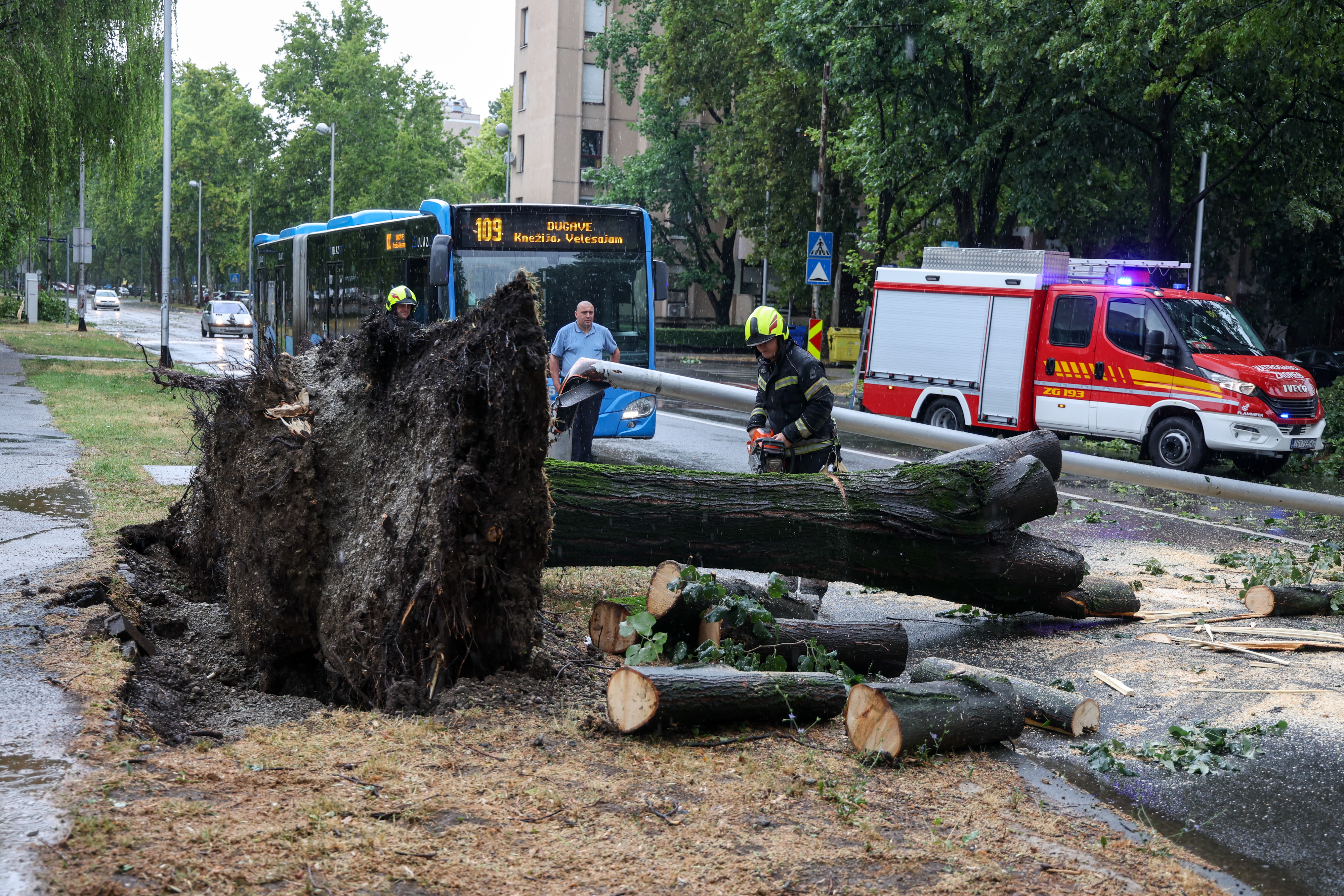 Neurje na Hrvaškem.