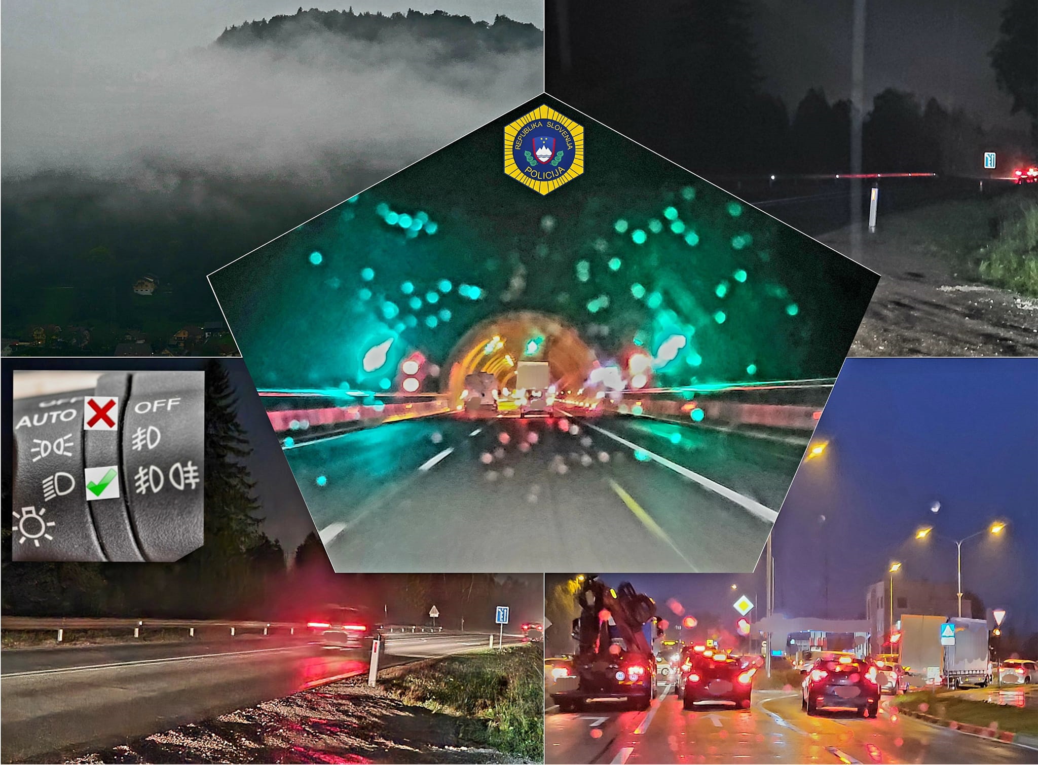 Poziv policije, da prižgemo meglenke