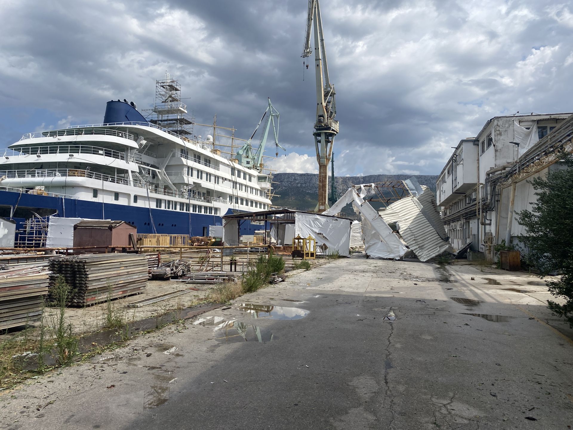 Ladjedelnica v Splitu.