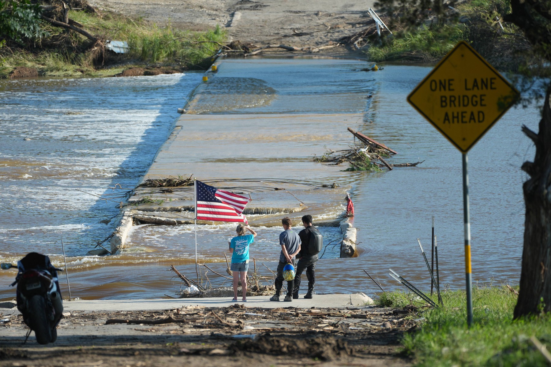 Prizor ob reku Guadalupe v Teksasu