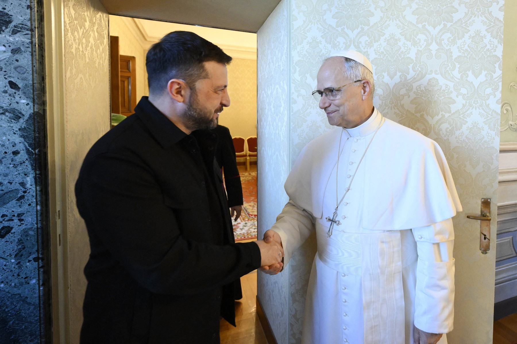 Zelenski je obiskal papeža.