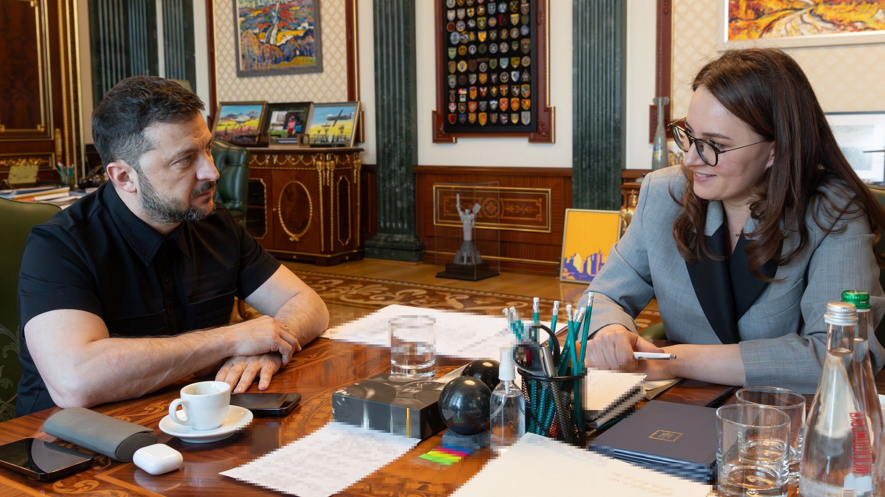 Volodimir Zelenski in Julija Sviridenko