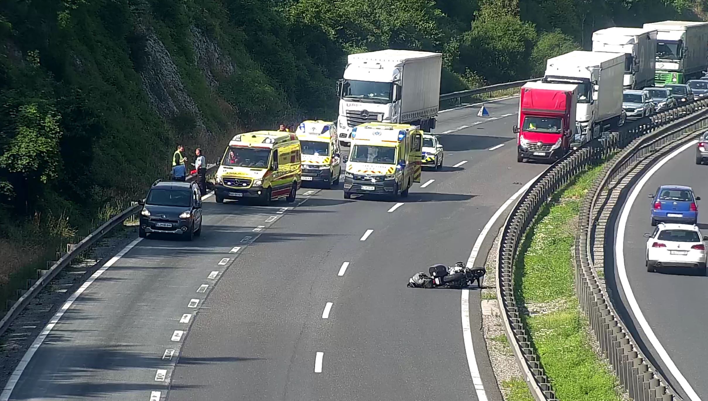 Nesreča na primorski avtocesti