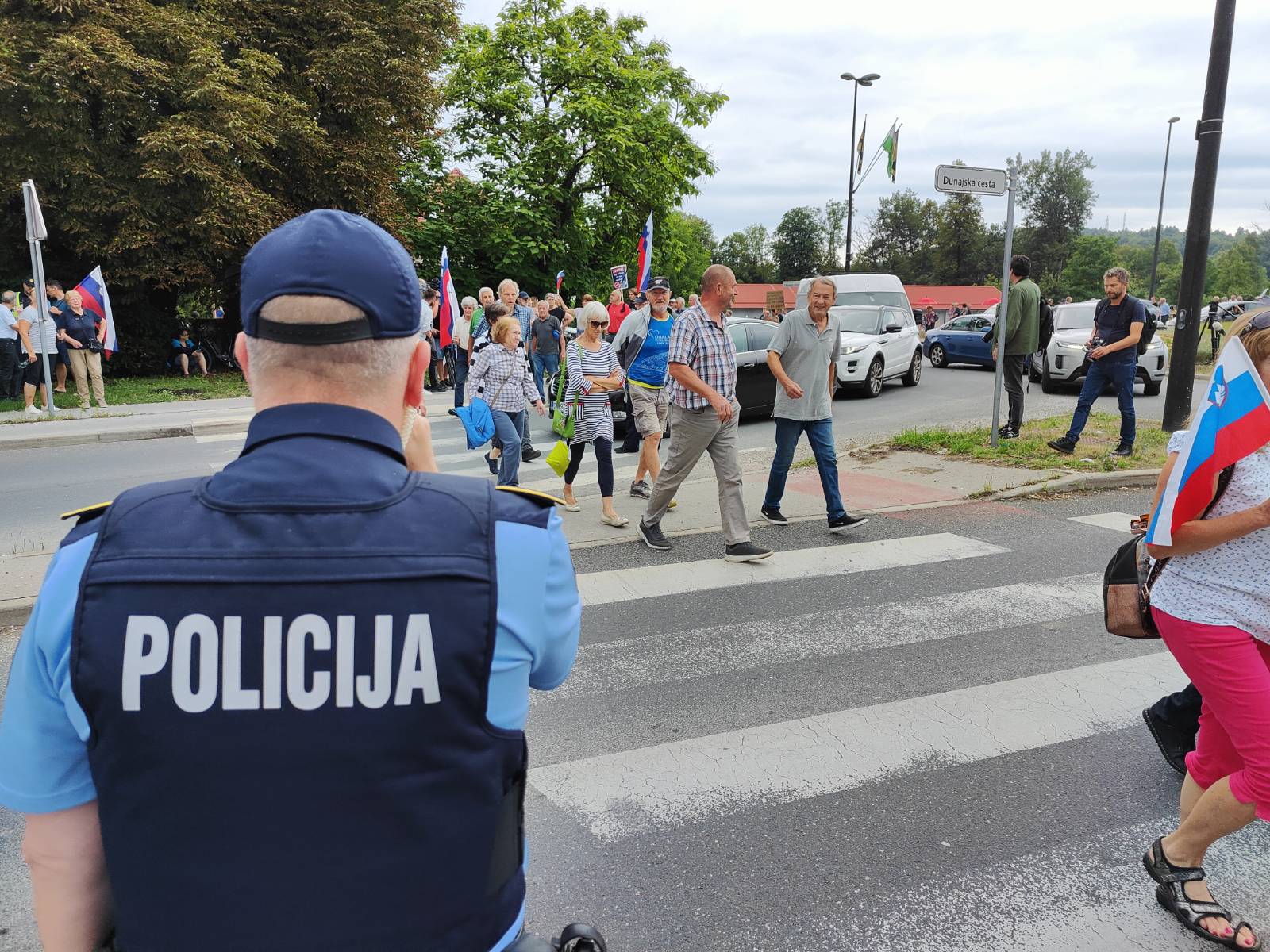 Protest proti romskemu nasilju na Ježici