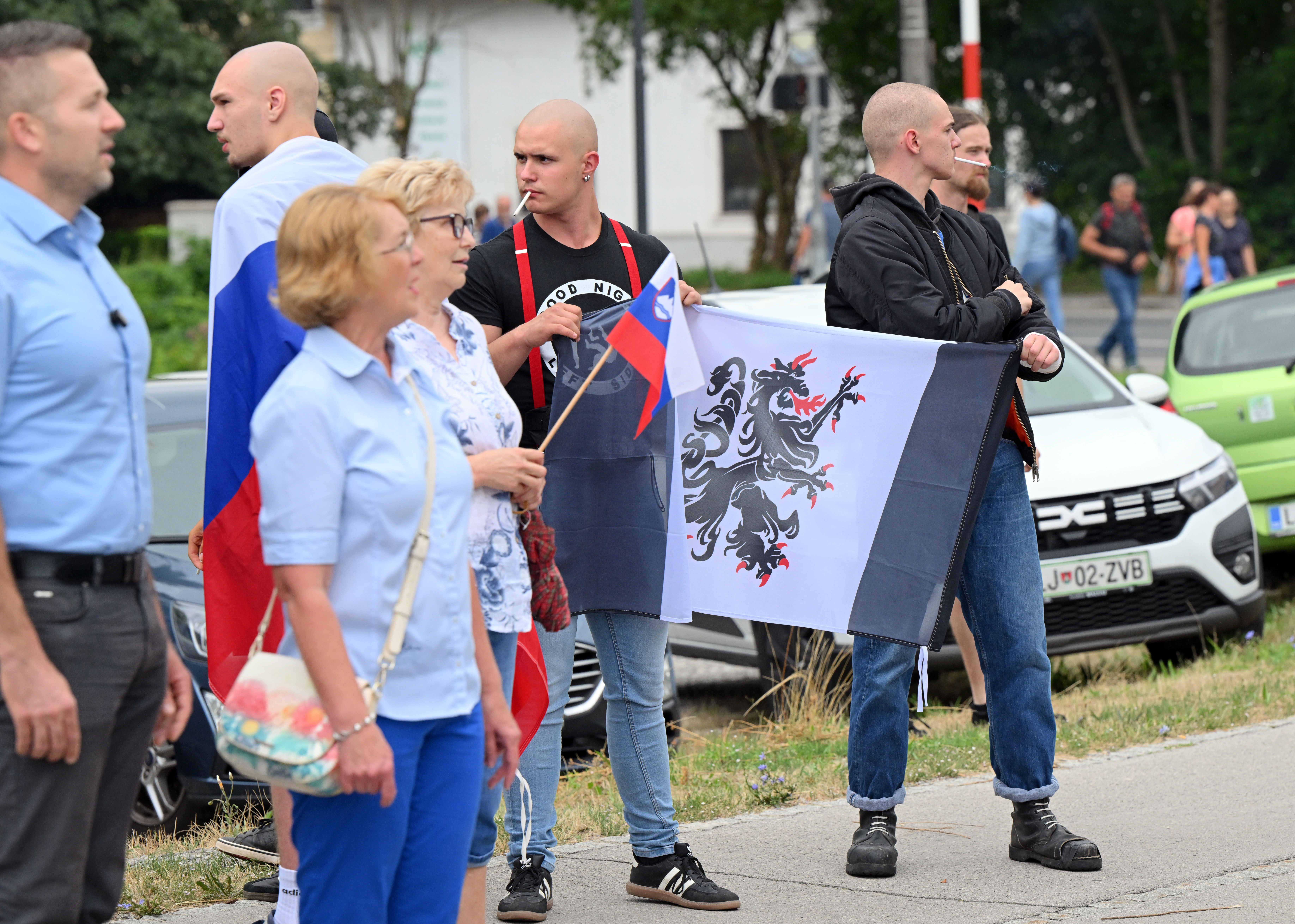 Protest proti romskemu nasilju na Ježici