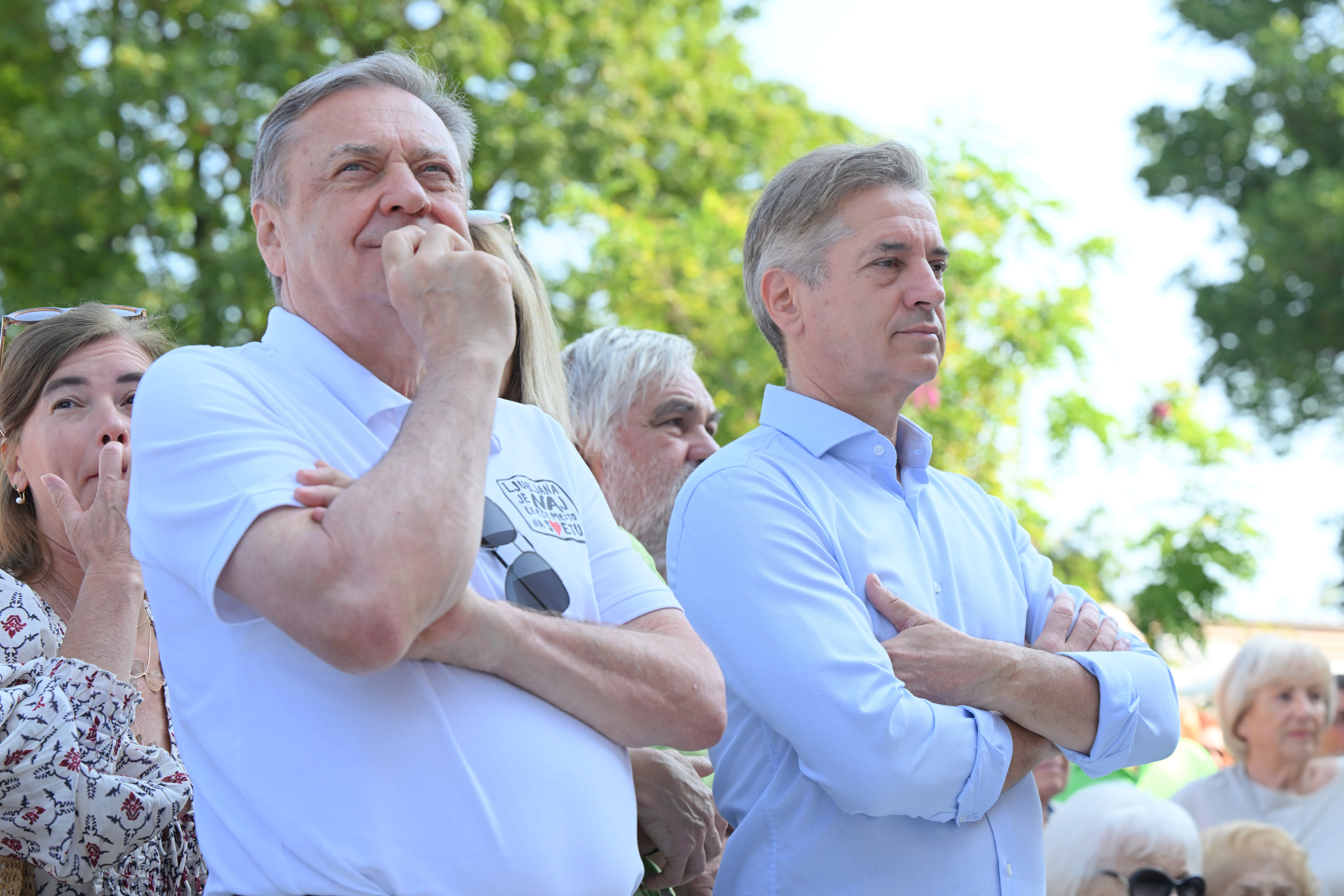 Na otvoritvi kopališča Vevče tudi premier Golob in župan Janković