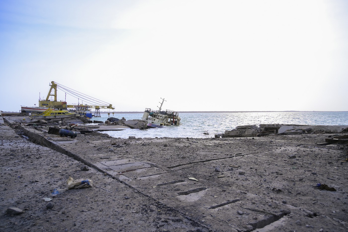 Pristanišče Hodejda po majskih izraelskih napadih