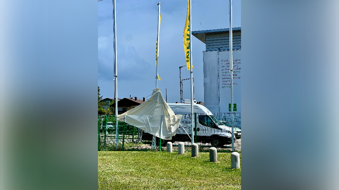 Trgovine na Viču po nevihti