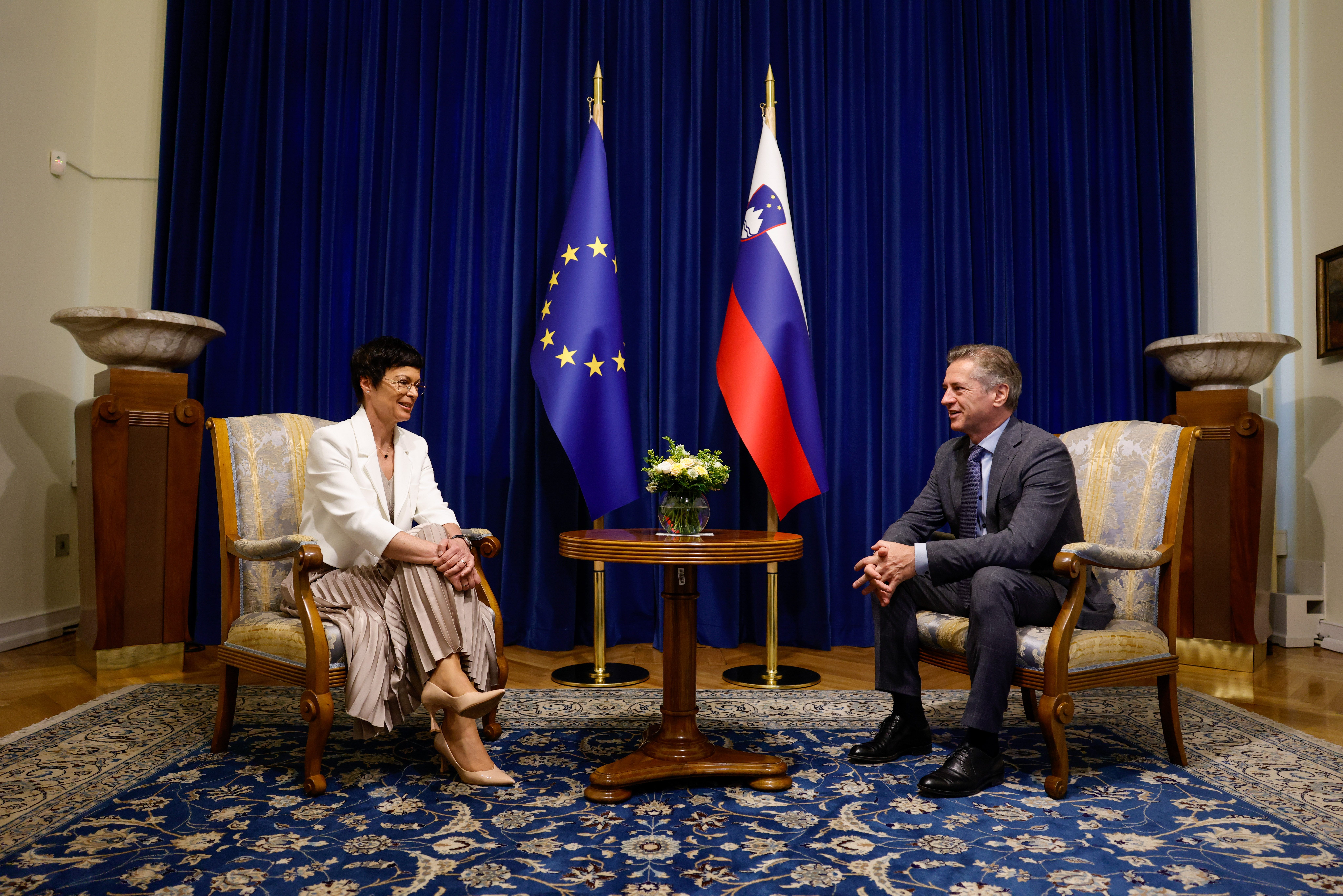 Robert Golob in Marta Kos