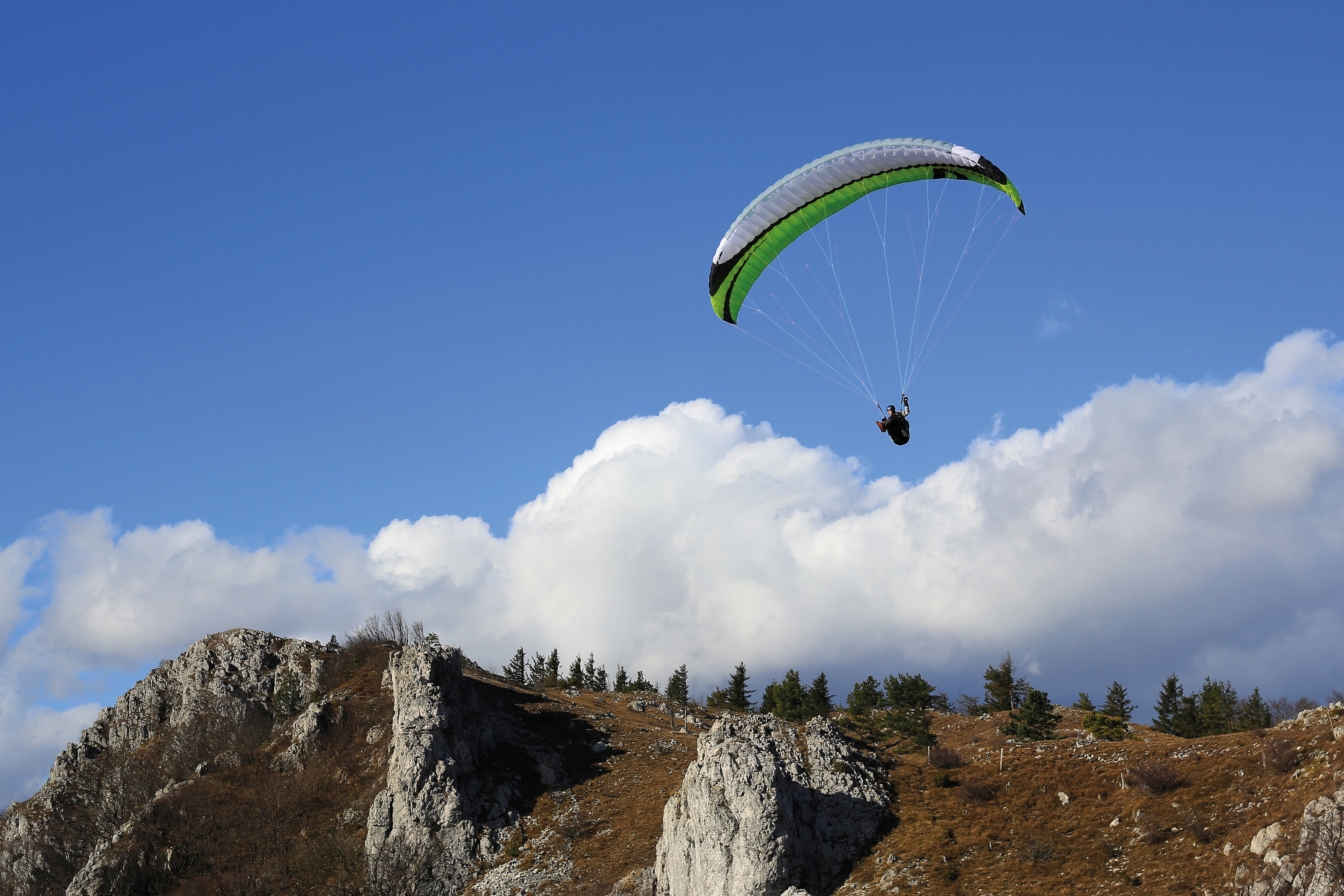 Jadralni padalec na Kovku