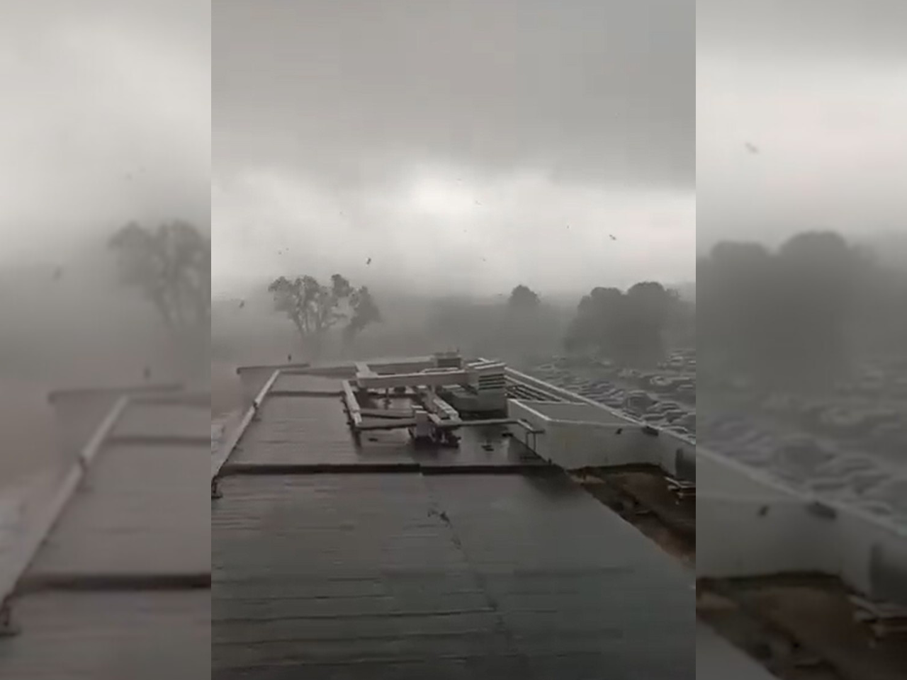 Tornado nad francoskim letališčem Tours