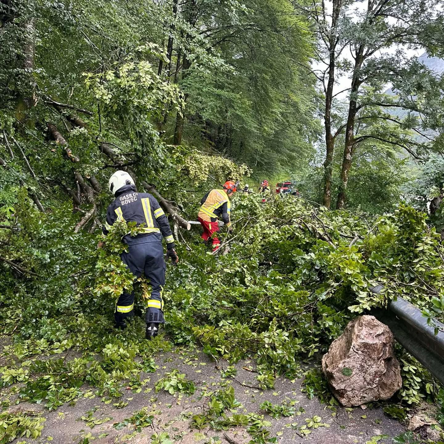 Reševanje kolesarjev PGD Bovec