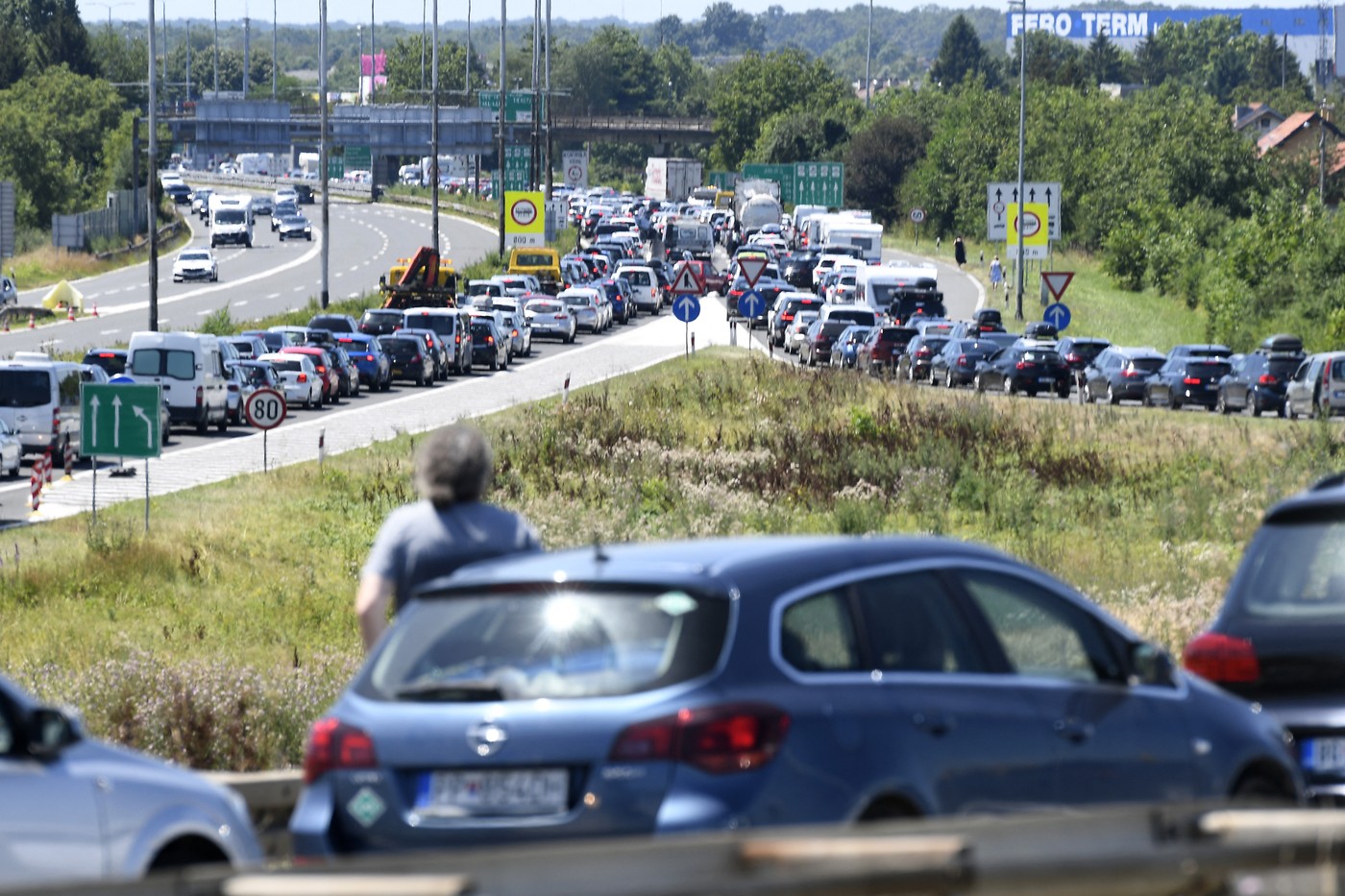 Gneča na hrvaški avtocesti