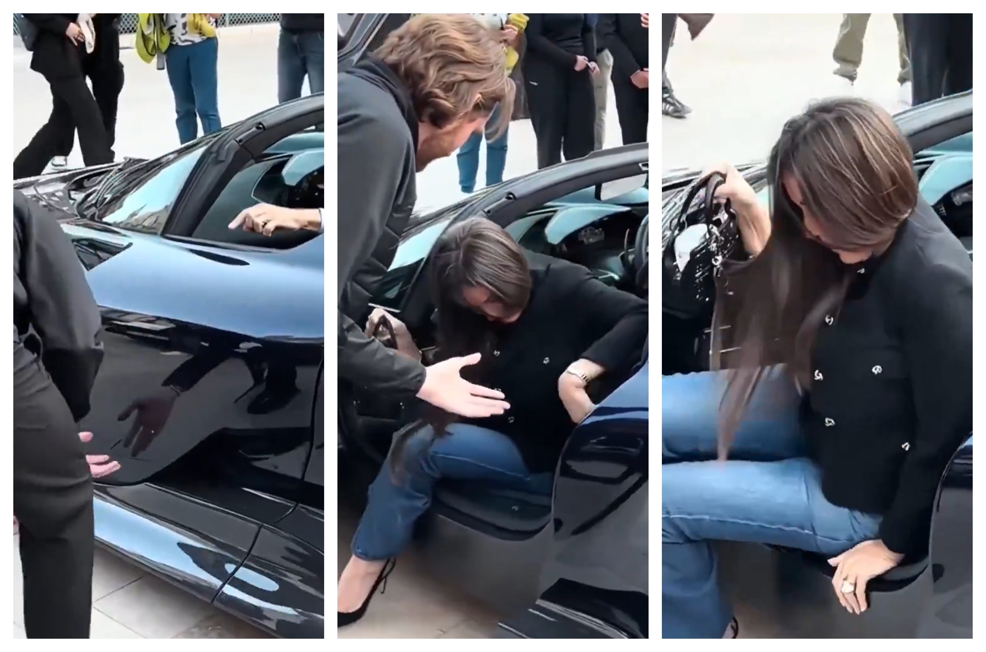 izstopanje iz avtomobila Foto Zajem zaslona X