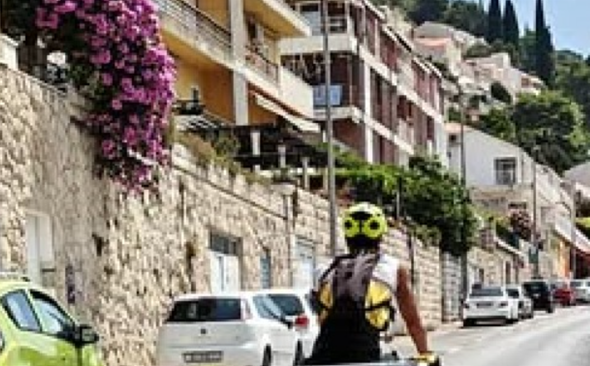 kolesar Dubrovnik Foto Zajem zaslona FACEBOOK