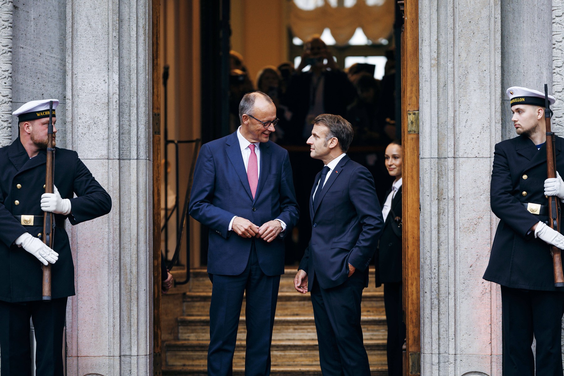 Friedrich Merz in Emmanuel Macron