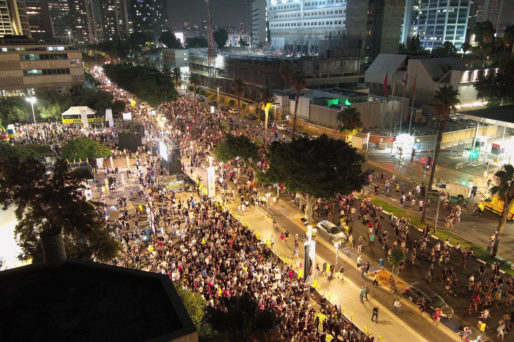 Sobotni protest v Tel Avivu