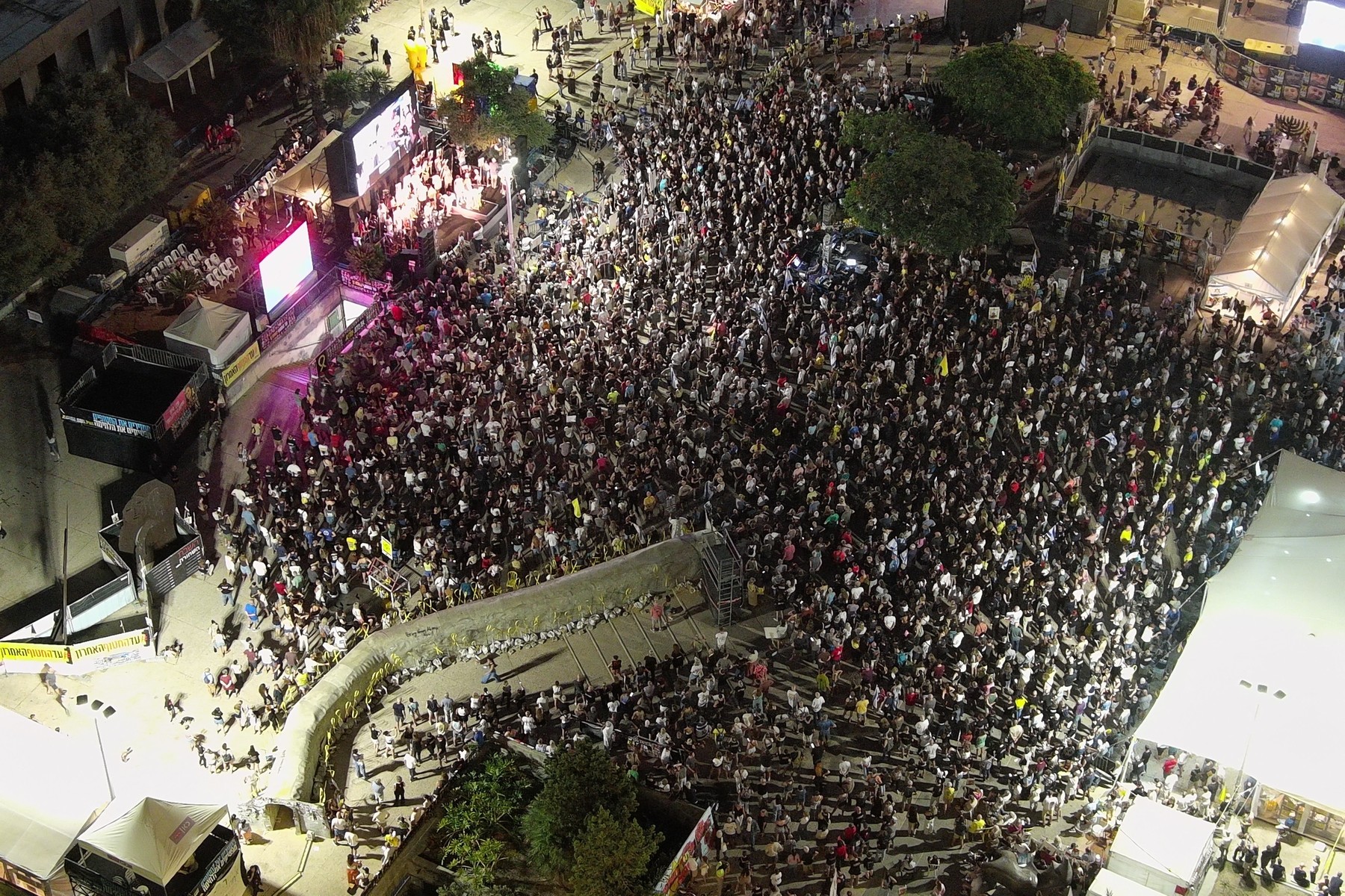 Sobotni protest v Tel Avivu