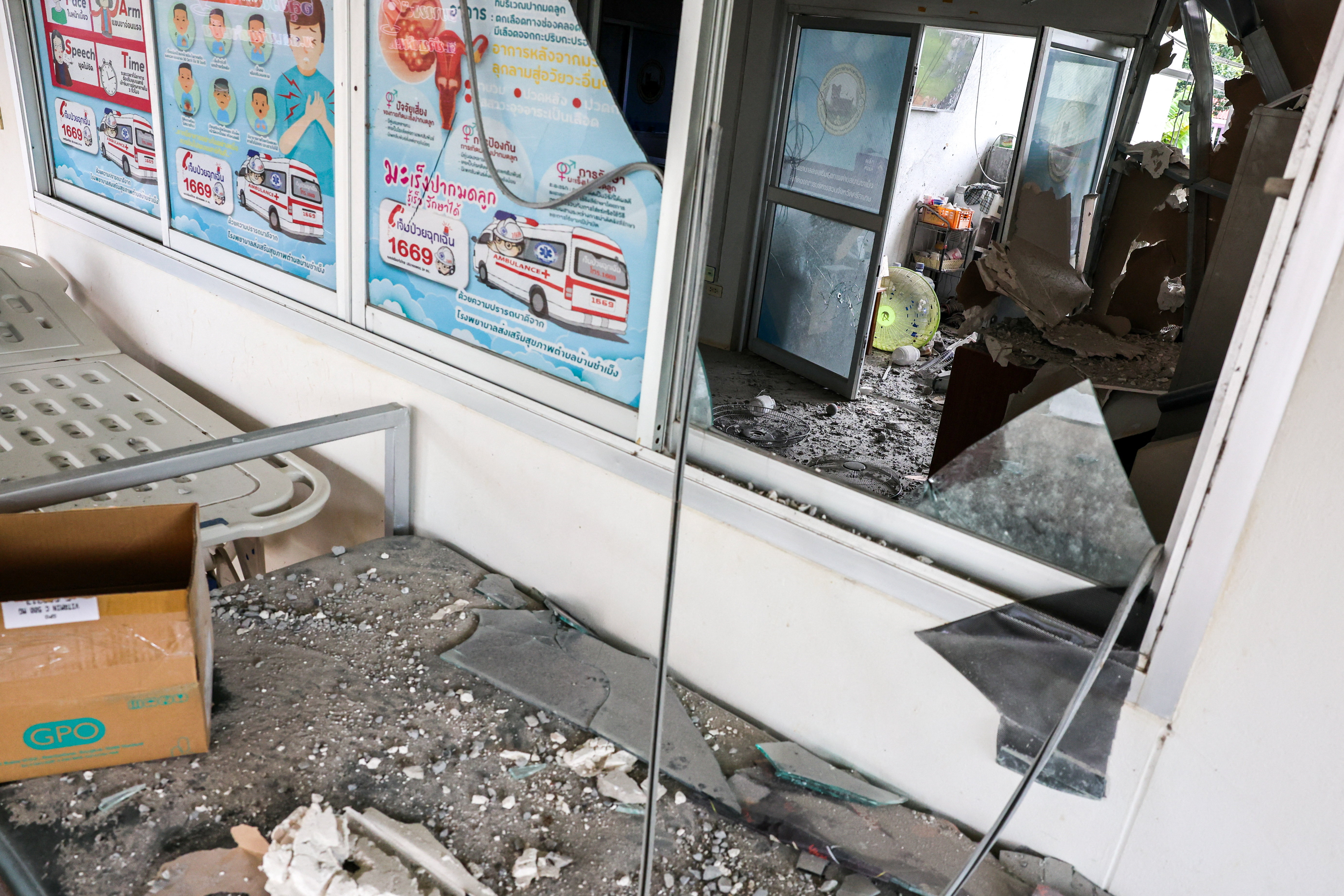 Škoda v tajski provinci Sisaket