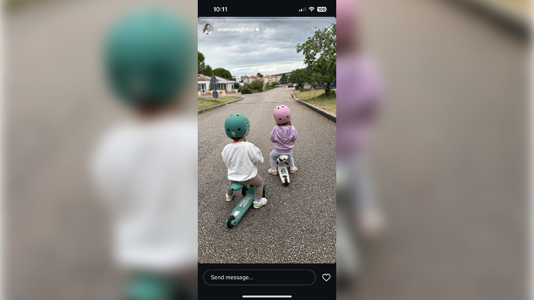 Gabriela Dončić na poganjalčku