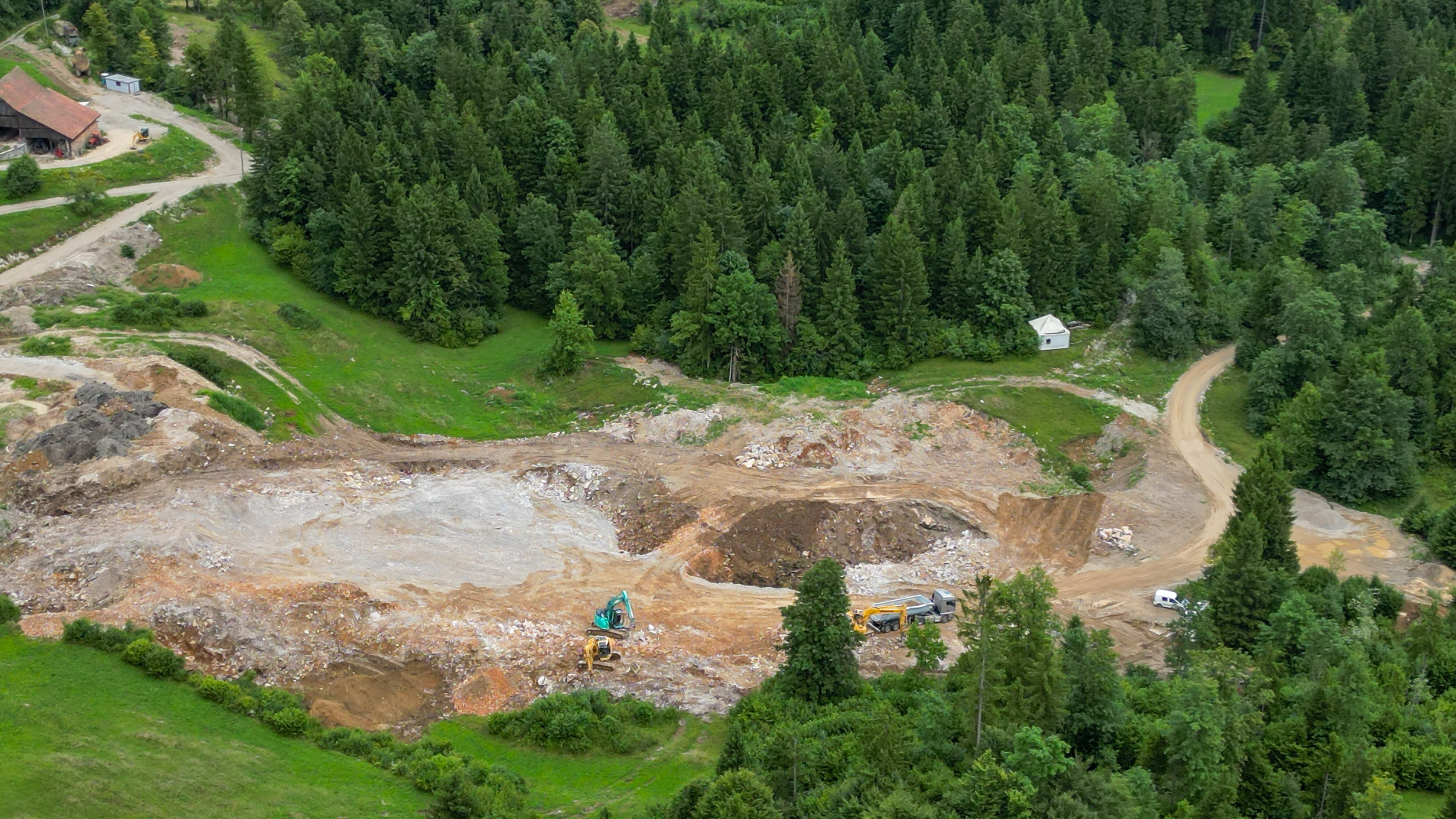Zasipanje vrtač v Novem Svetu