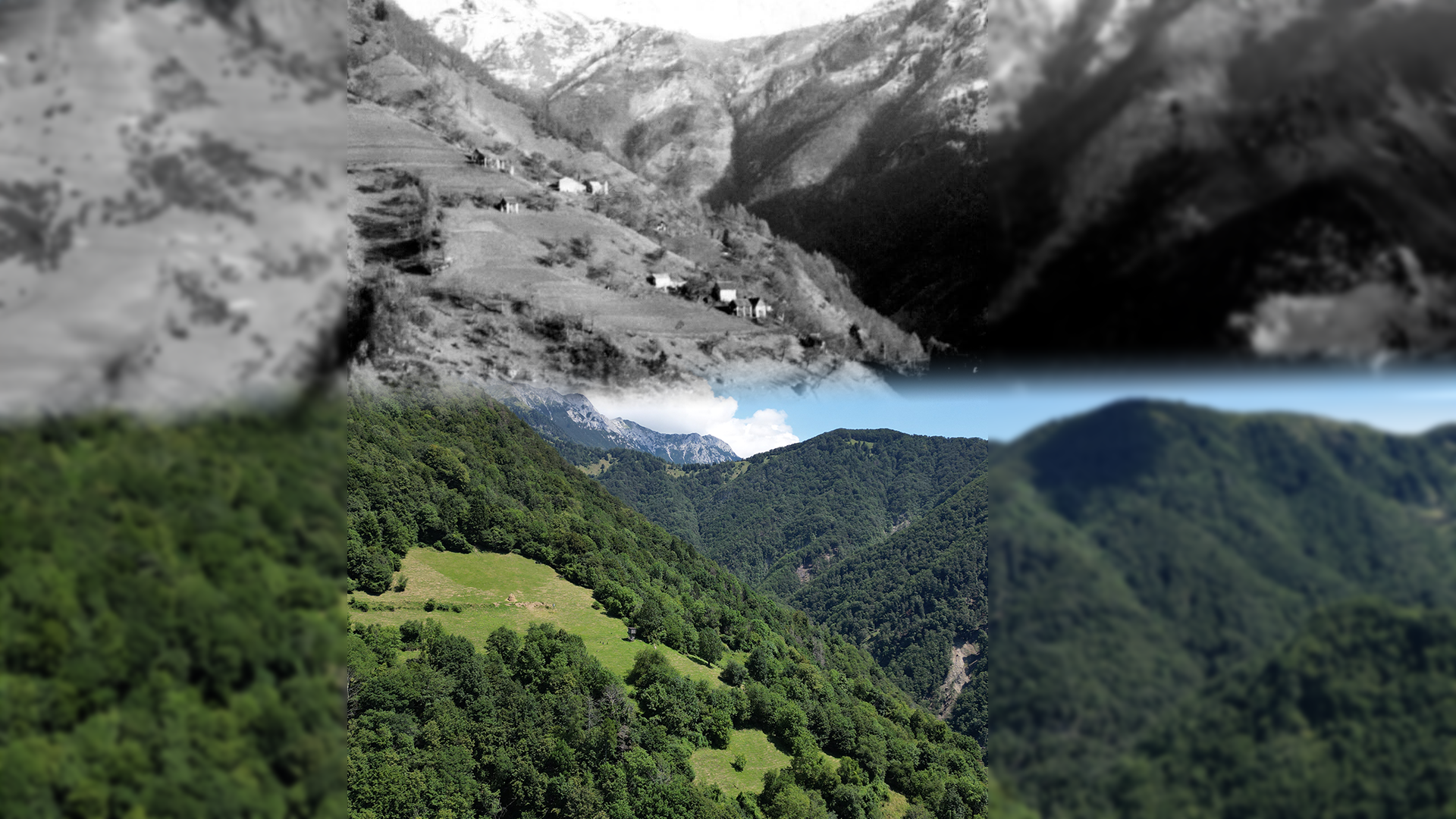 Posnetek Lisca iz zraka nekoč in danes