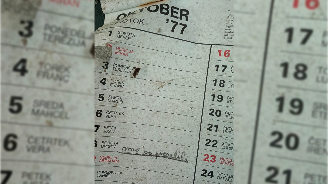 Koledar v vasi Lisec