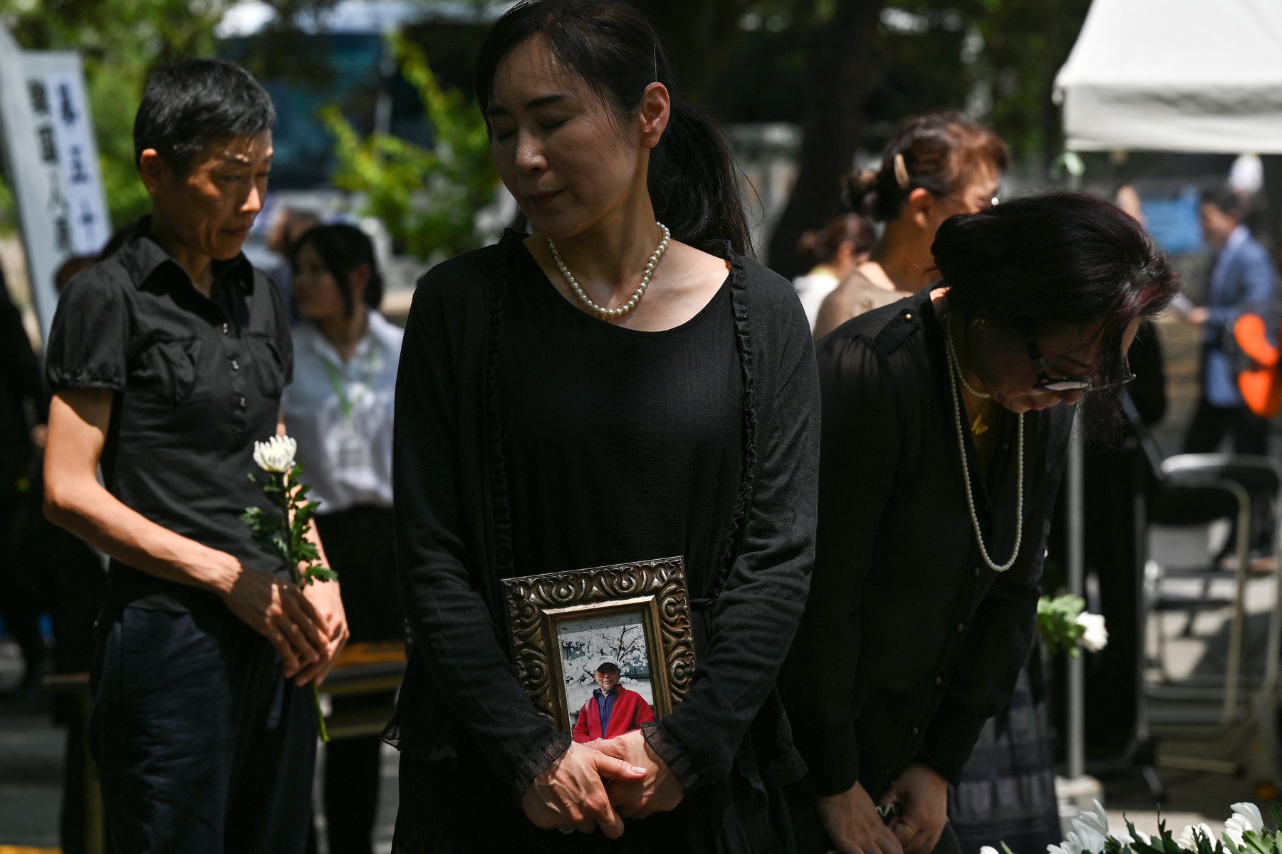 Spomin na žrtve atomske bombe v Hirošimi.