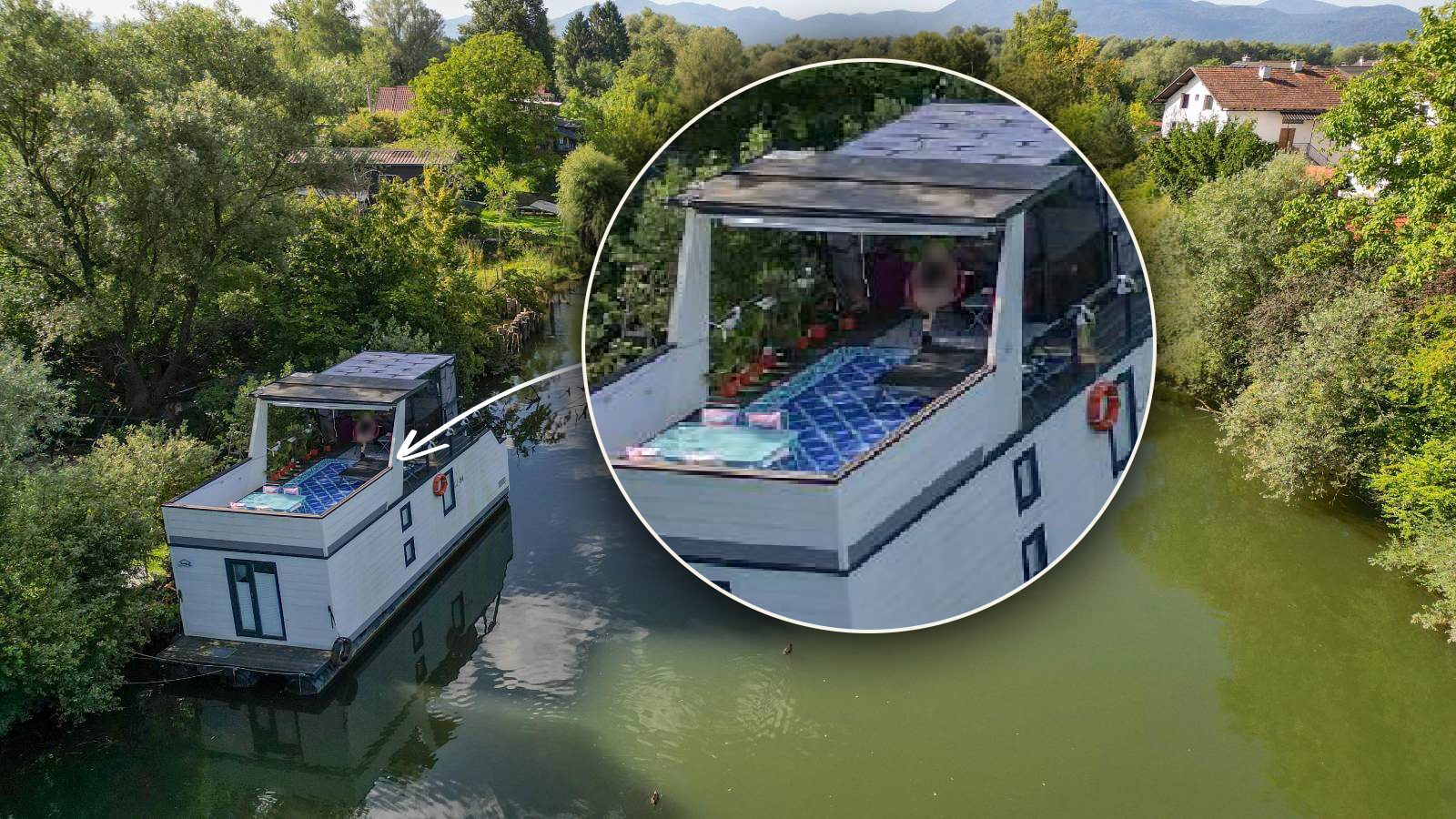 Plavajoče hiške na Ljubljanici