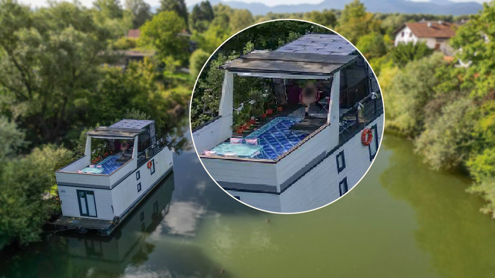 Plavajoče hiške na Ljubljanici