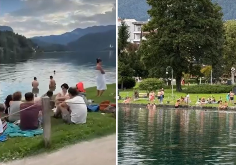 Turisti na Bledu