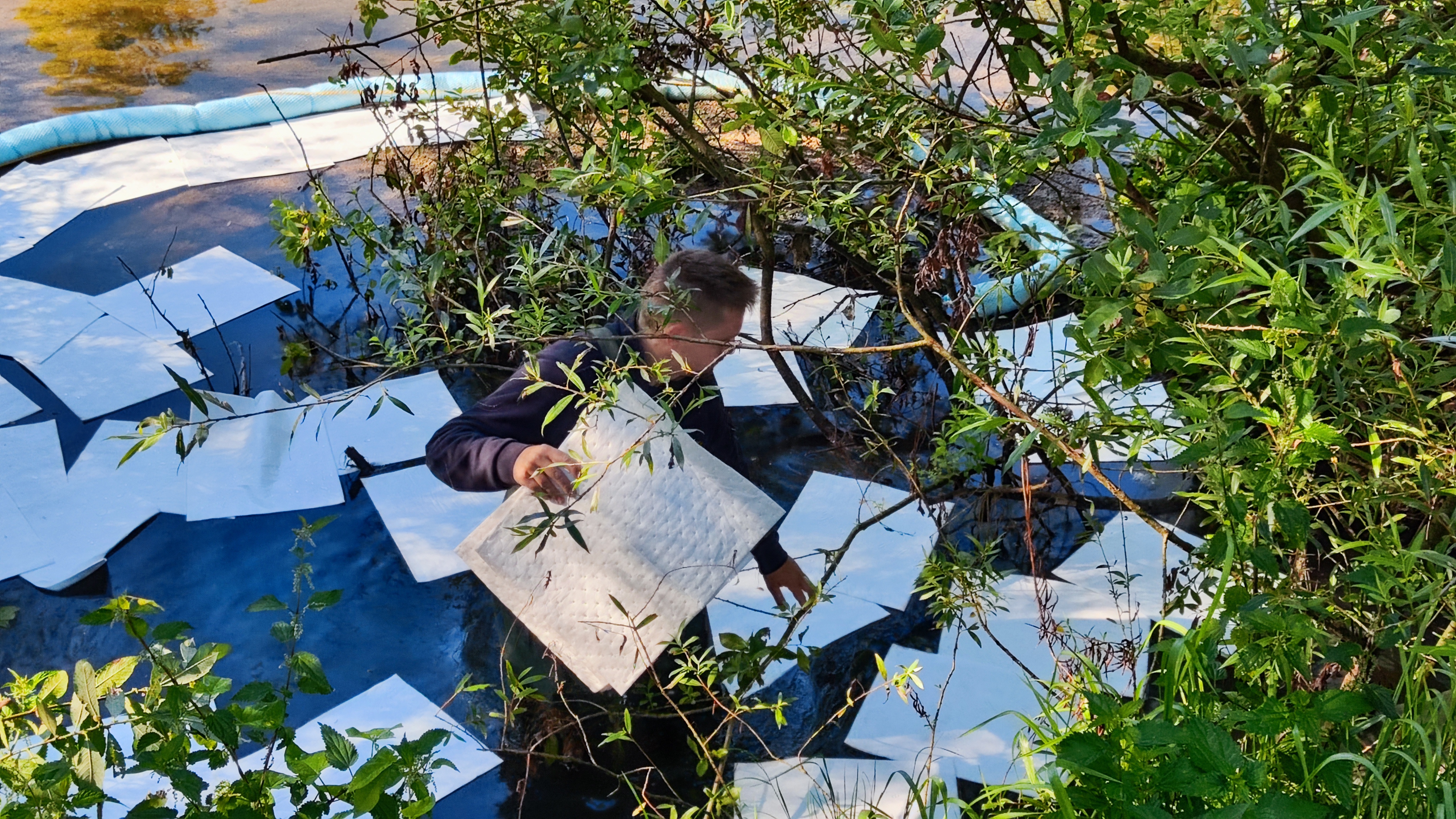 Razlitje nafte na Unici, občina Postojna
