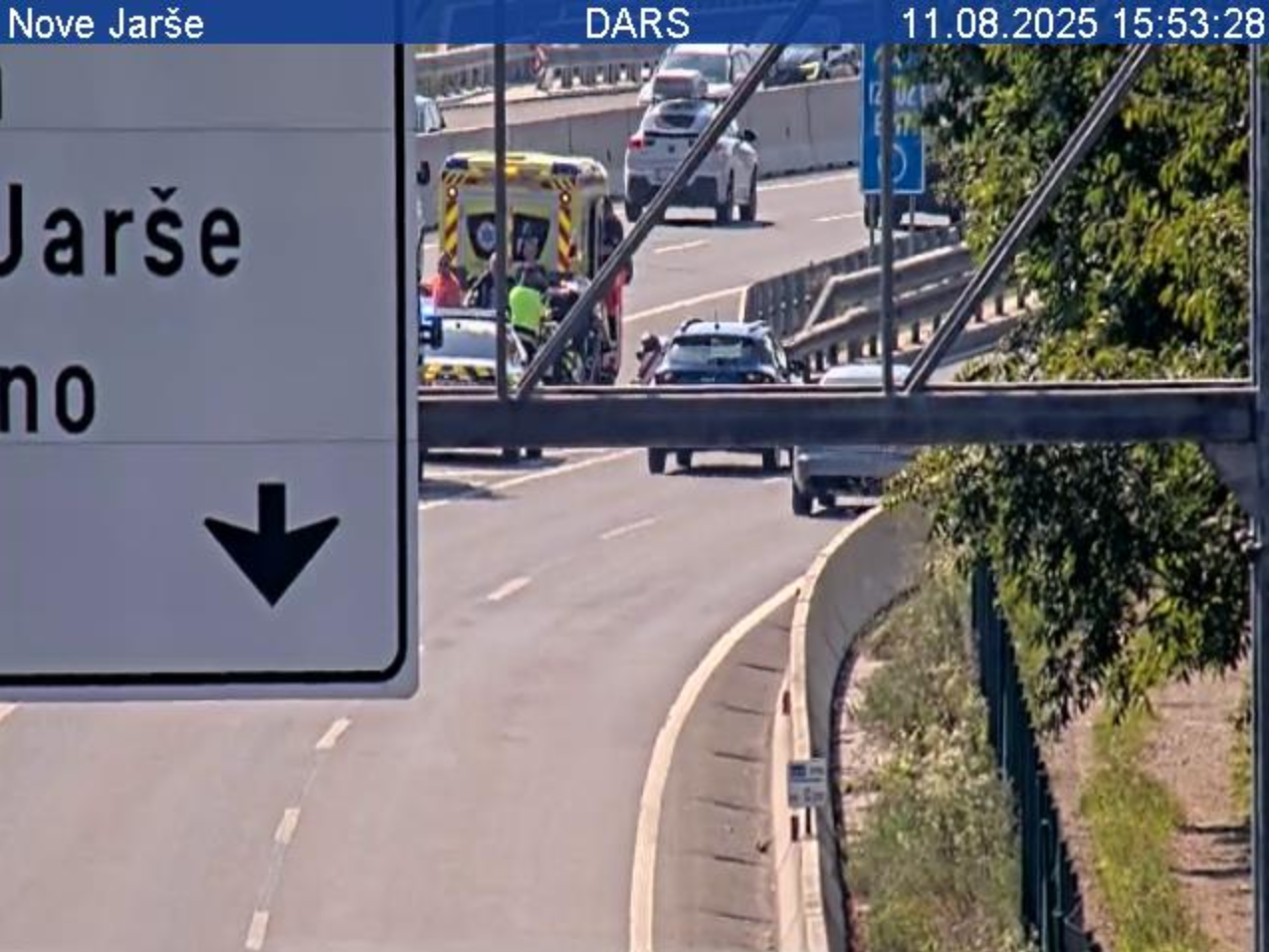 Prometna nesreča pri Novih Jaršah