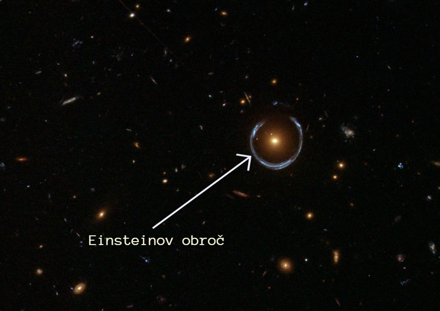 kozmična podkev Einsteinov obroč Foto PROFIMEDIA 2