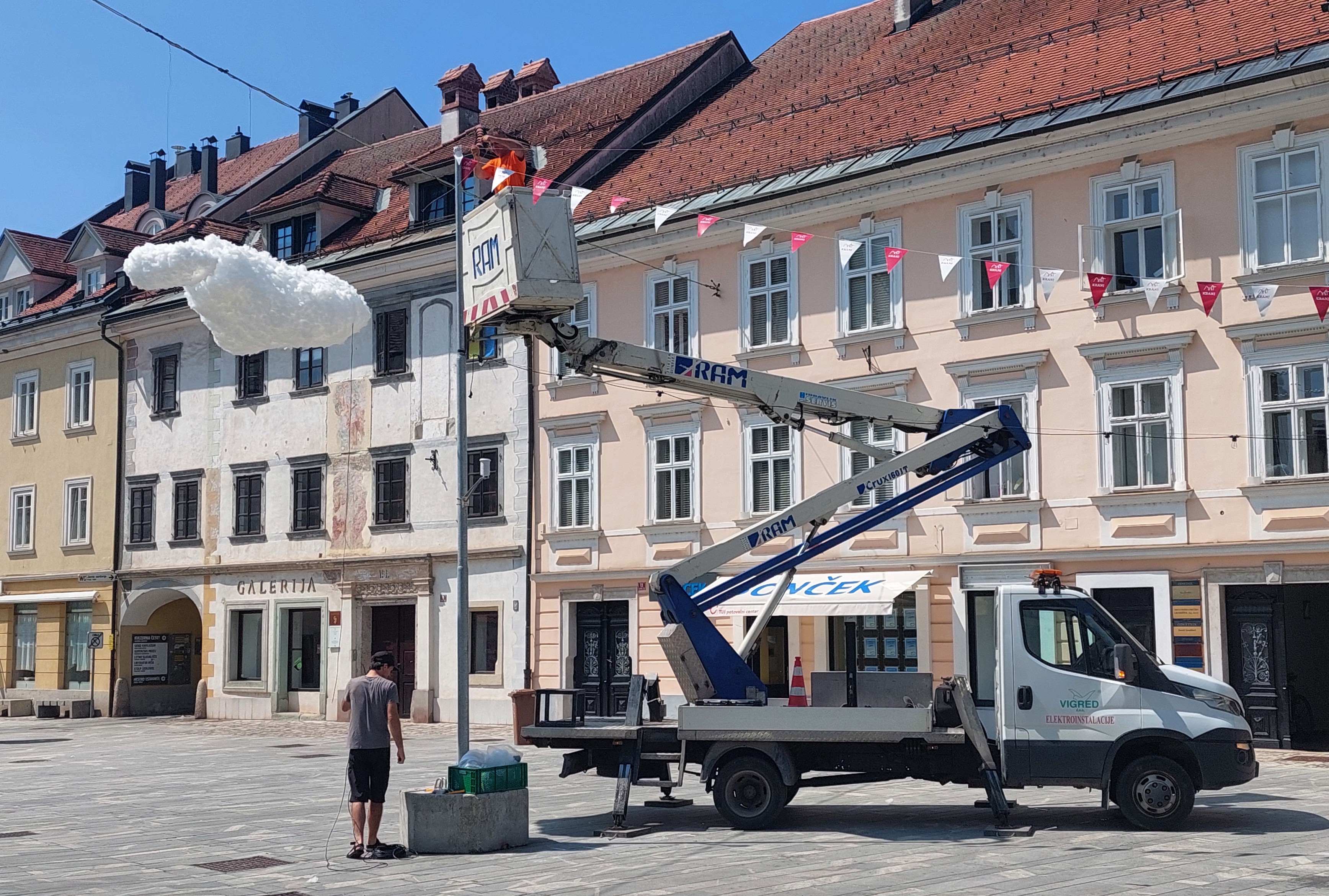 Dežni oblak v Kranju