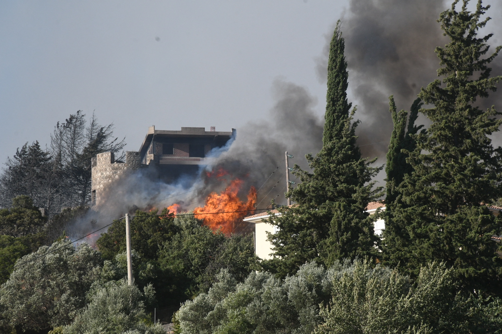 Požar na polotoku Peloponez