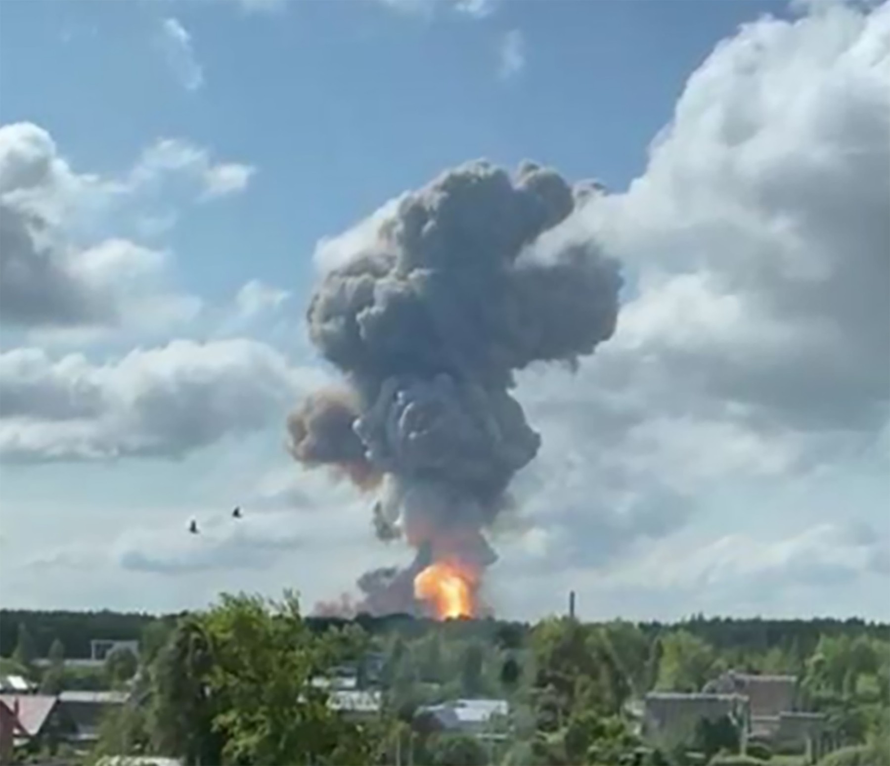 Eksplozija v ruski tovarni Rjazan