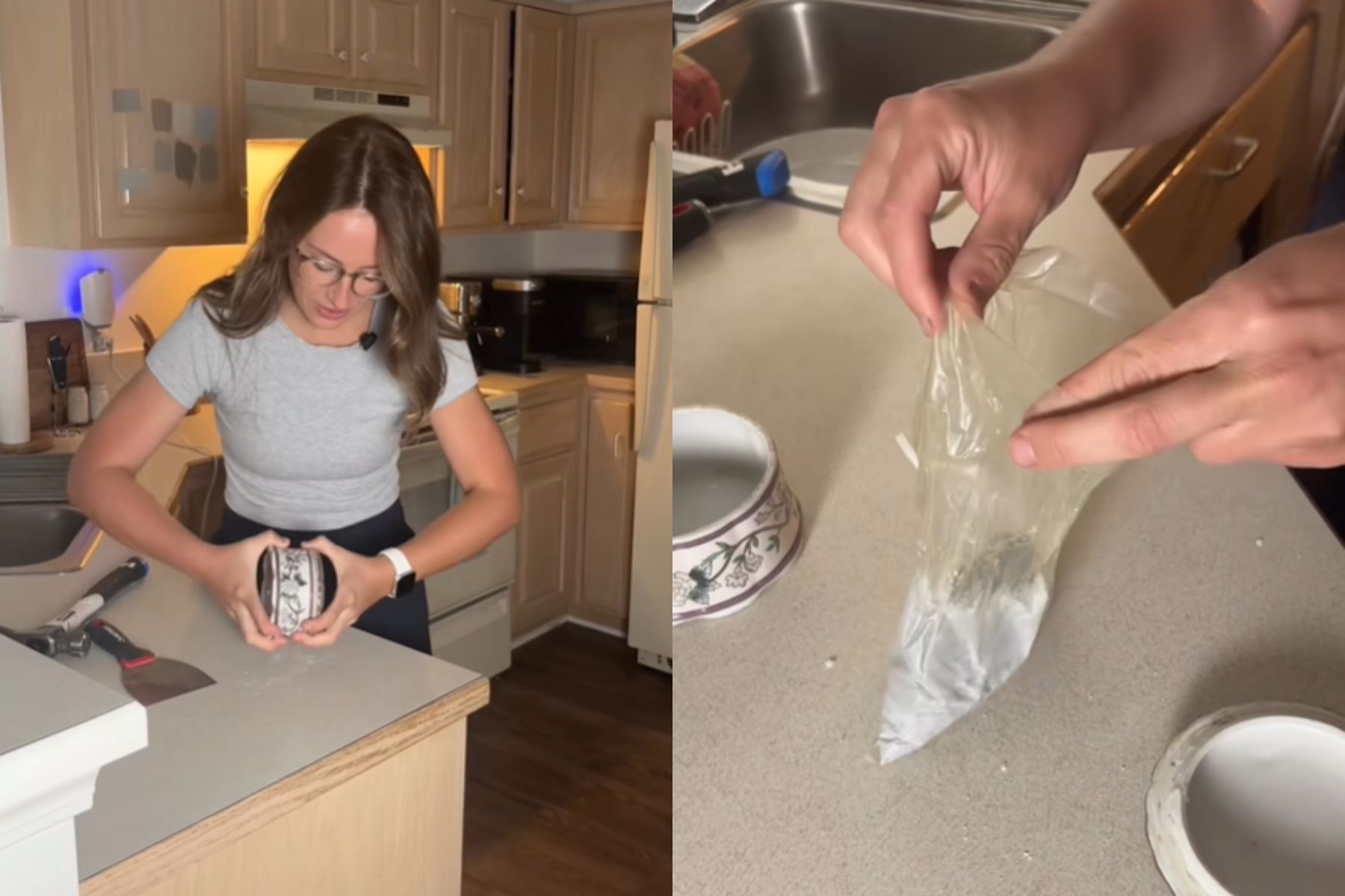 Uporabnica TikToka je v trgovini z rabljenimi predmeti našla nenavadno porcelanasto škatlico.