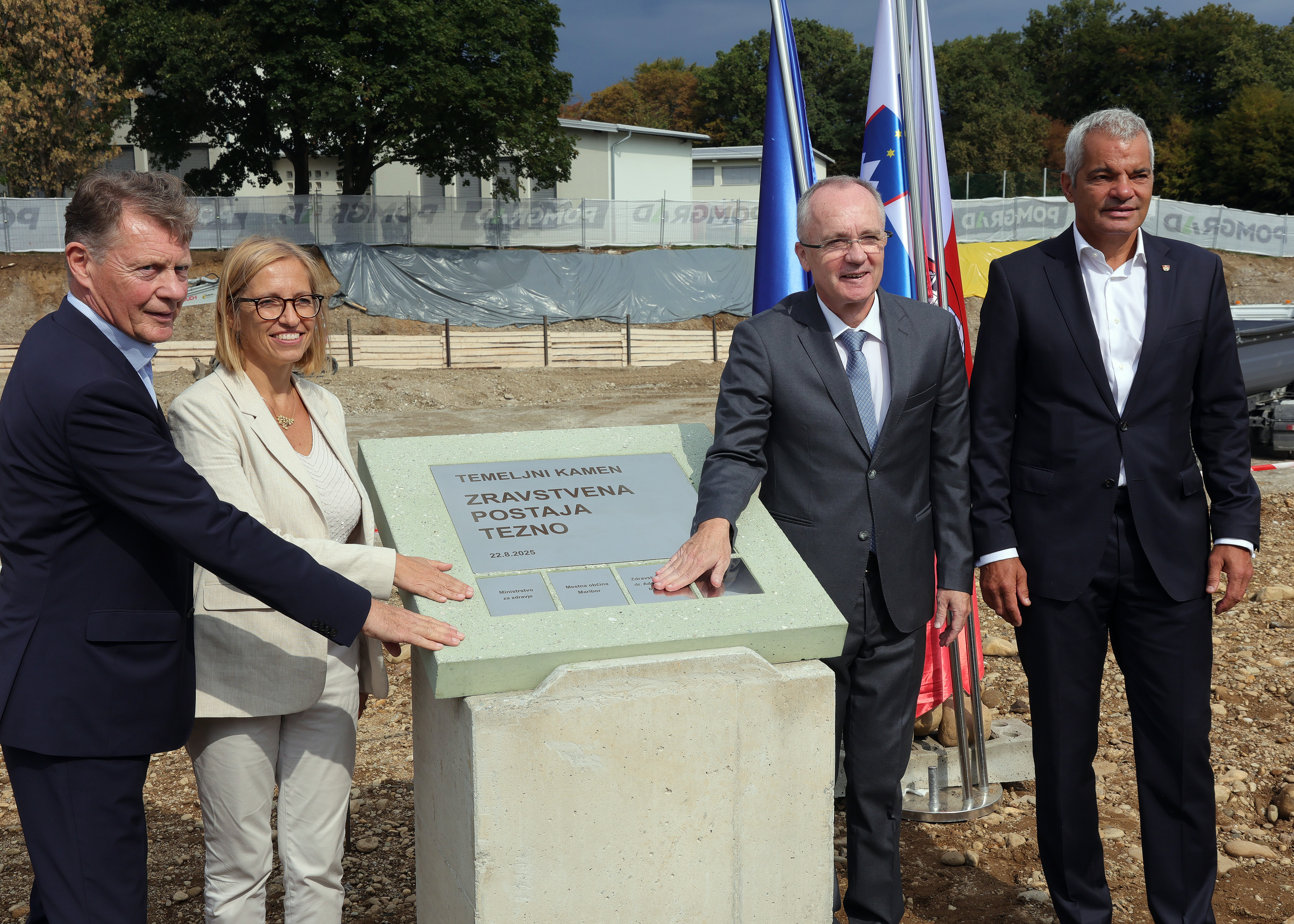 Postavljen temeljni kamen za novo Zdravstveno postajo Tezno