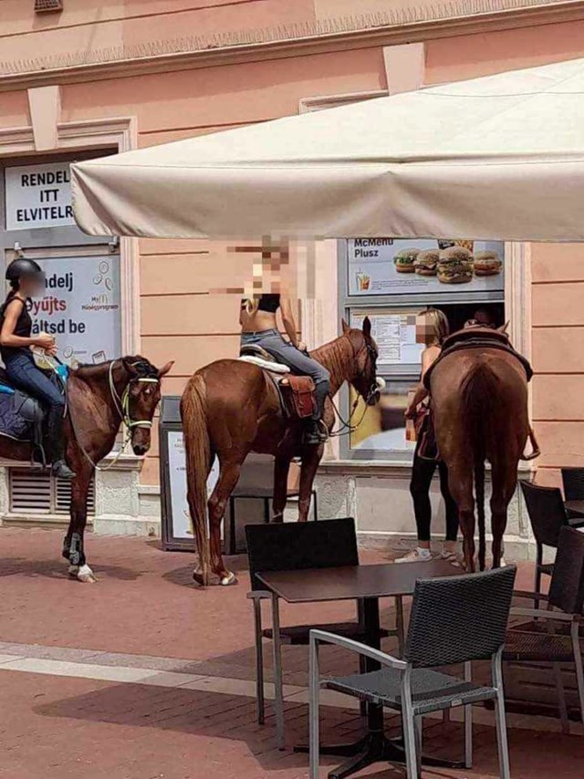 S konji v McDonald's