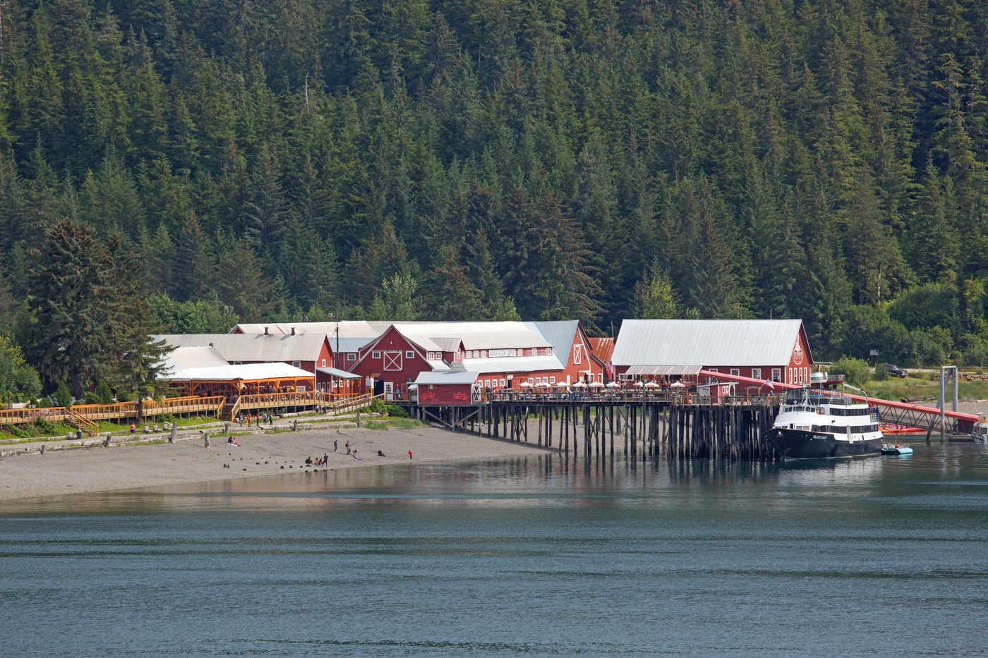 Tovarna za predelavo lososa na Aljaski