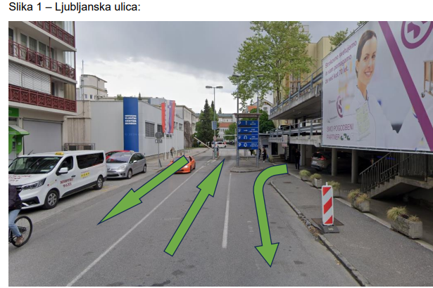 Sprememba prometnega režima na Ljubljanski ulici
