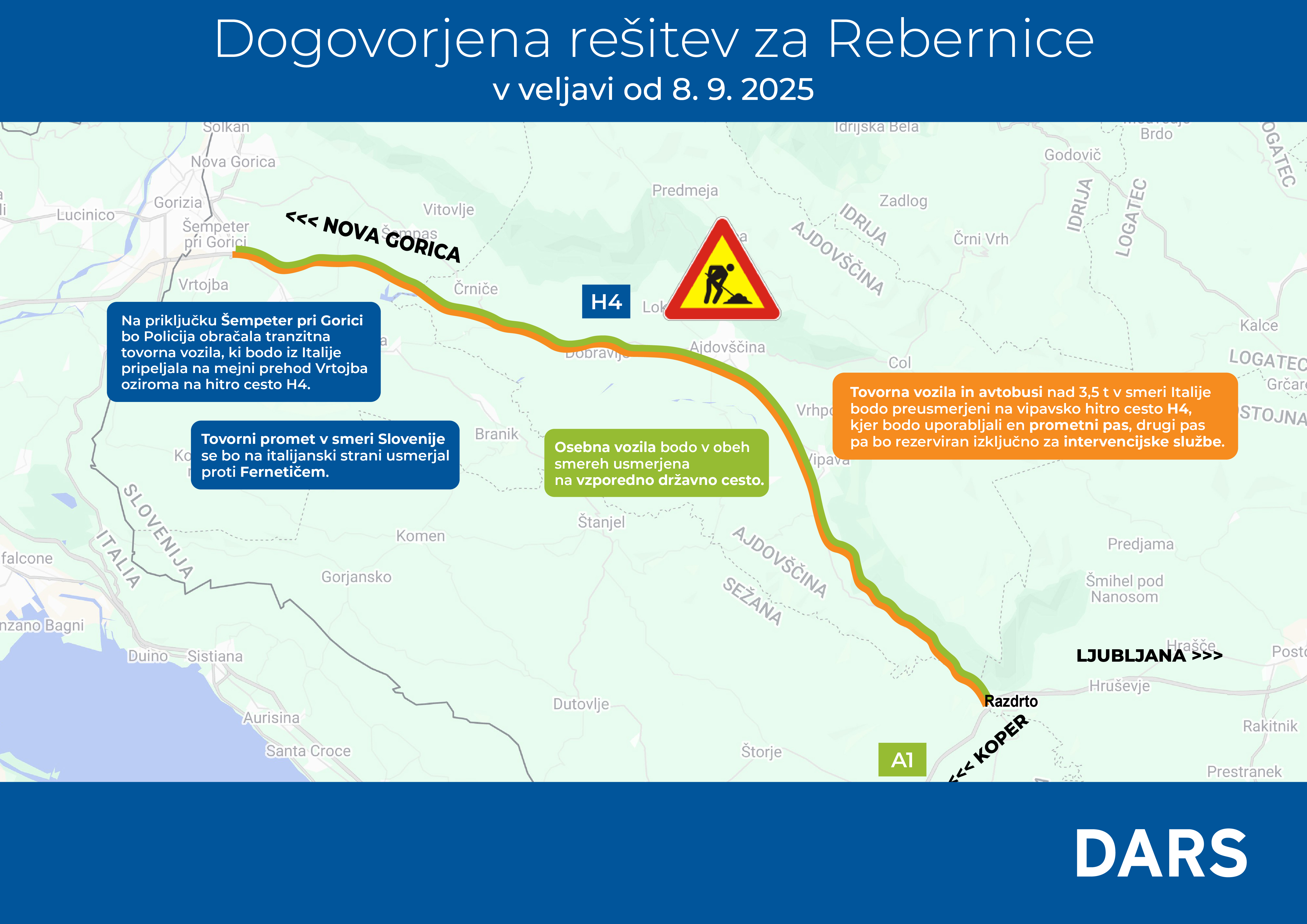 Prometna ureditev na HC čez Rebernice