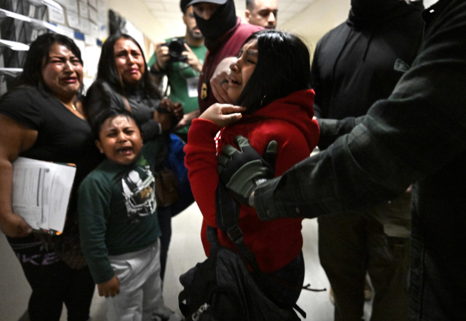 a migrant from Ecuador, is detained by ICE New York, USA - 26 Aug 2025