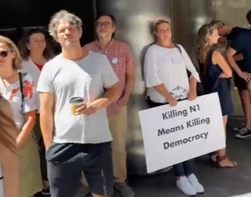 protest BC Partners ny