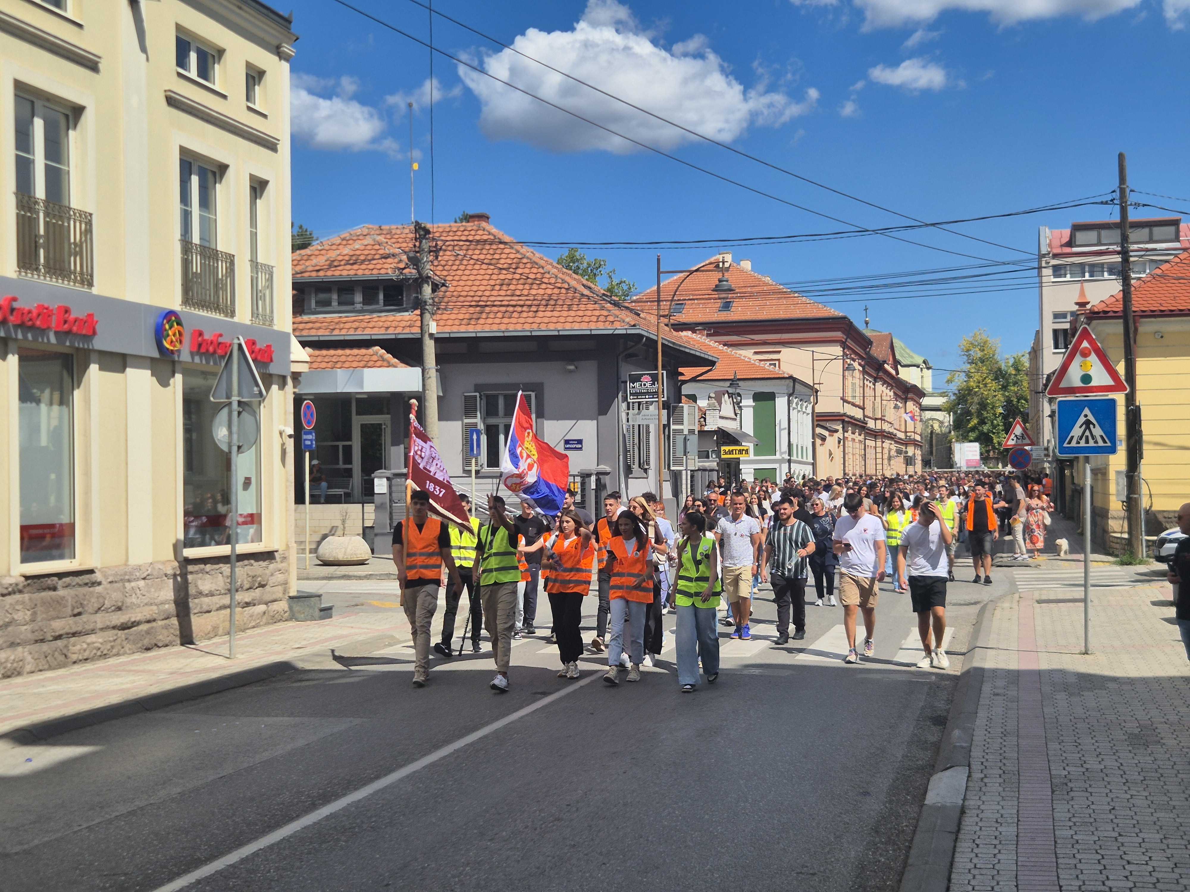 Protesti na prvi šolski dan v Srbiji