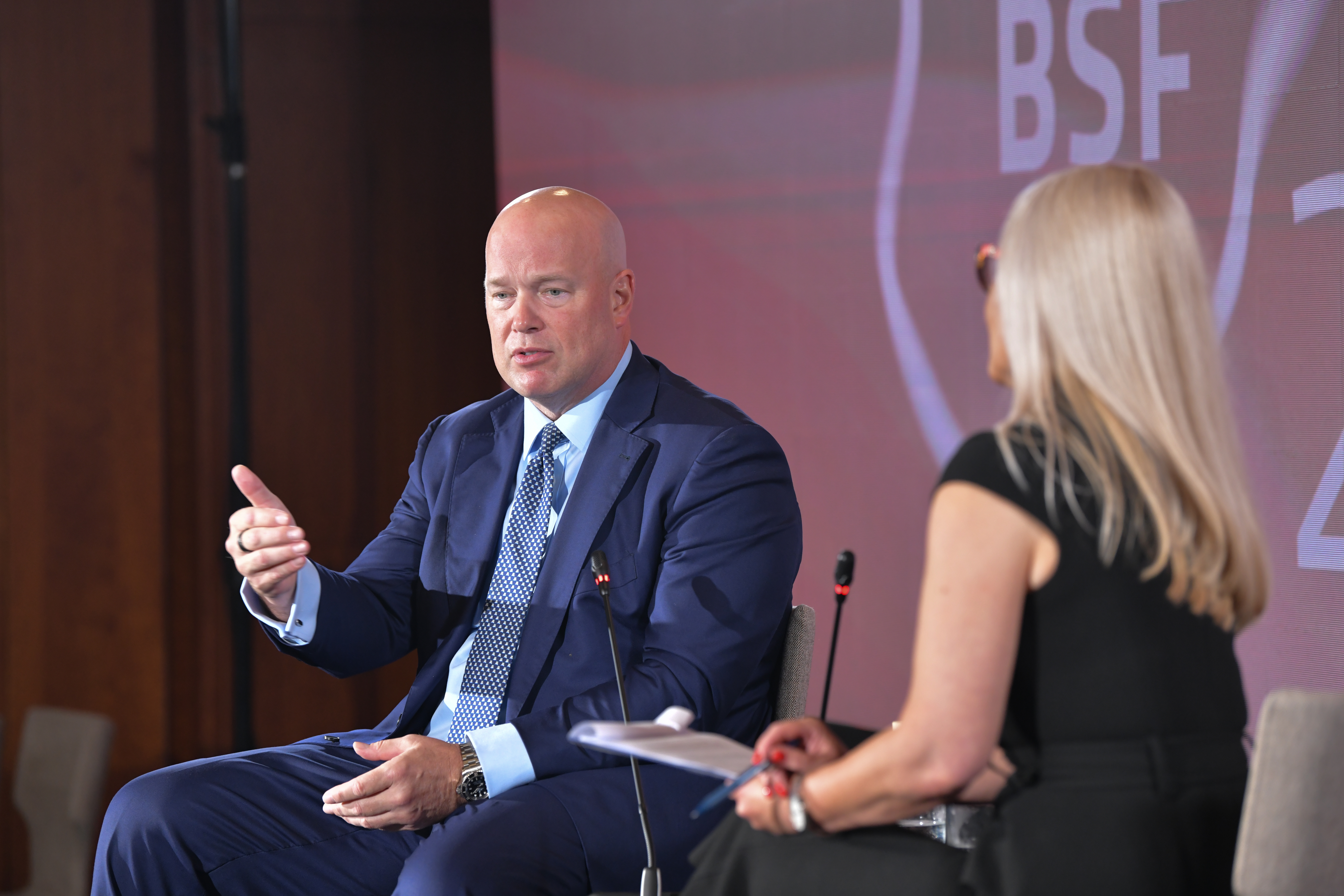 Pogovor z ameriškim veleposlanikom pri zvezi Nato Matthewom G. Whitakerjem