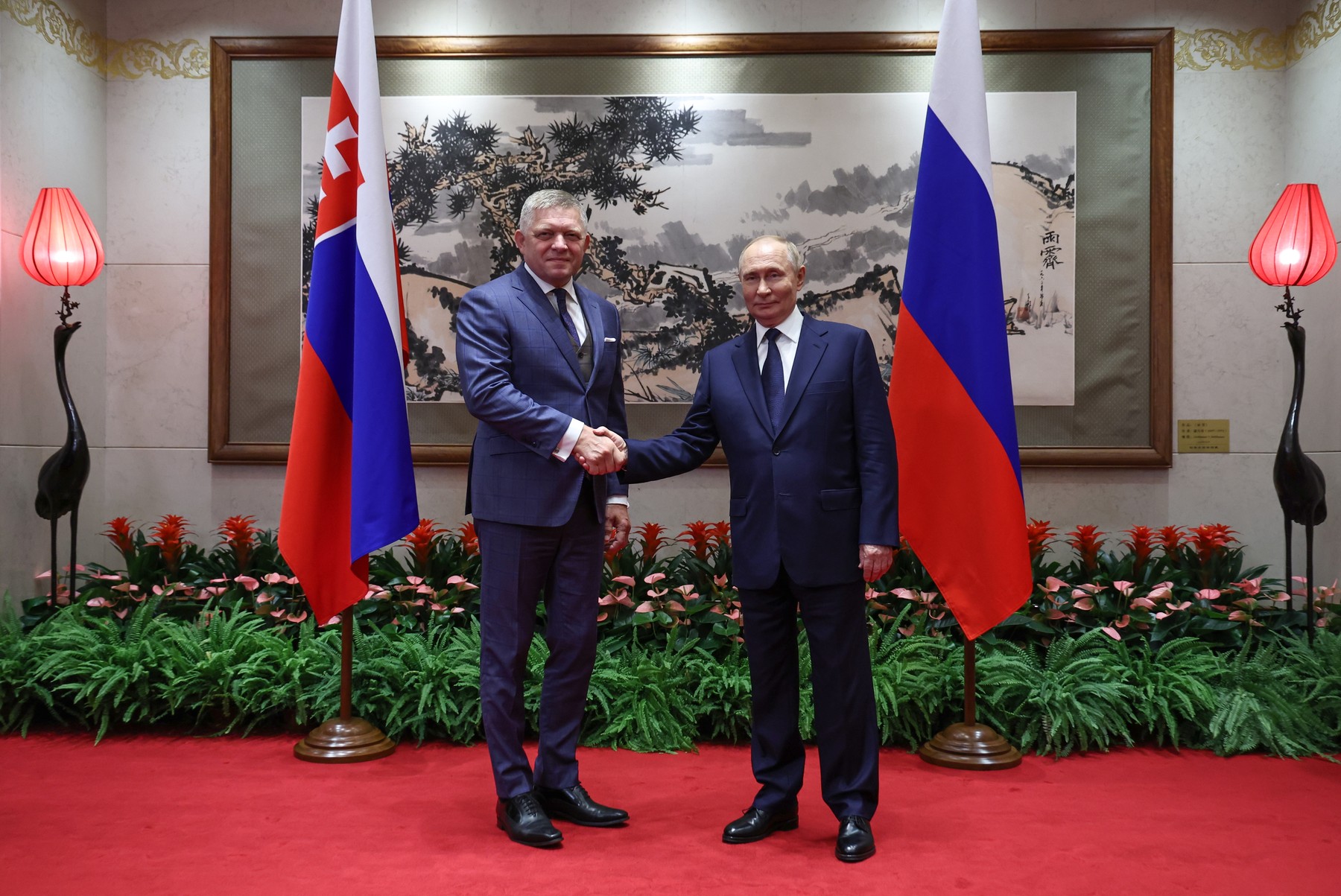 Robert Fico in Vladimir Putin