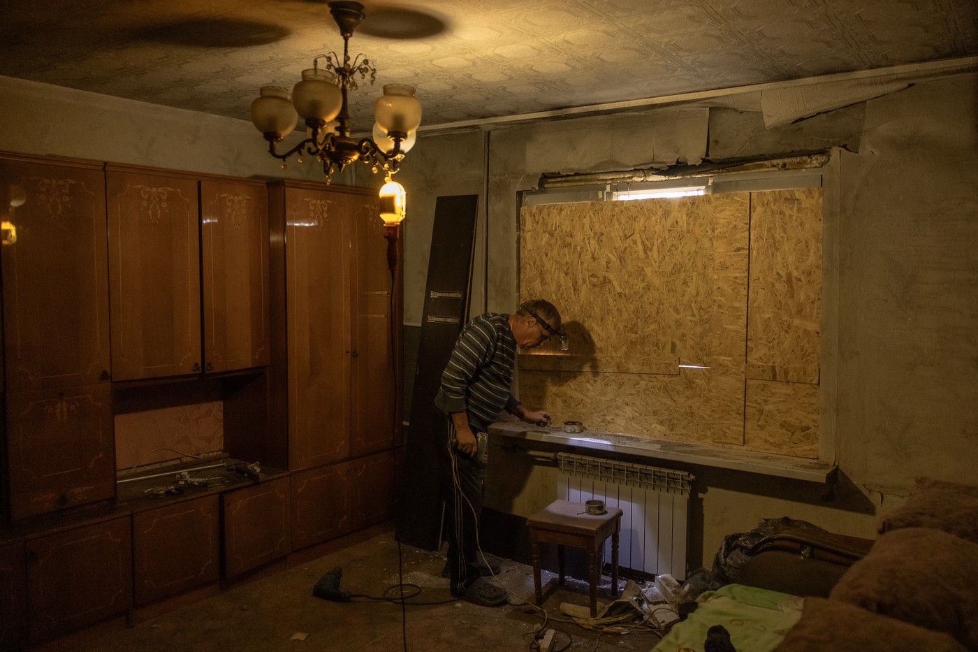 Ukrajinec Ivan Solod se je oktobra lani tako pripravljal na zimo